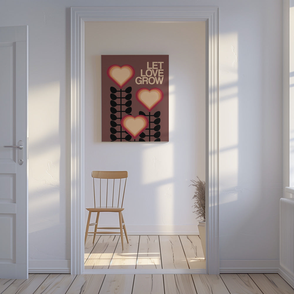 Let Love Grow Brown | Canvas
