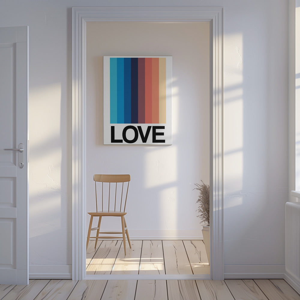 Mirror Stripe LOVE | Canvas