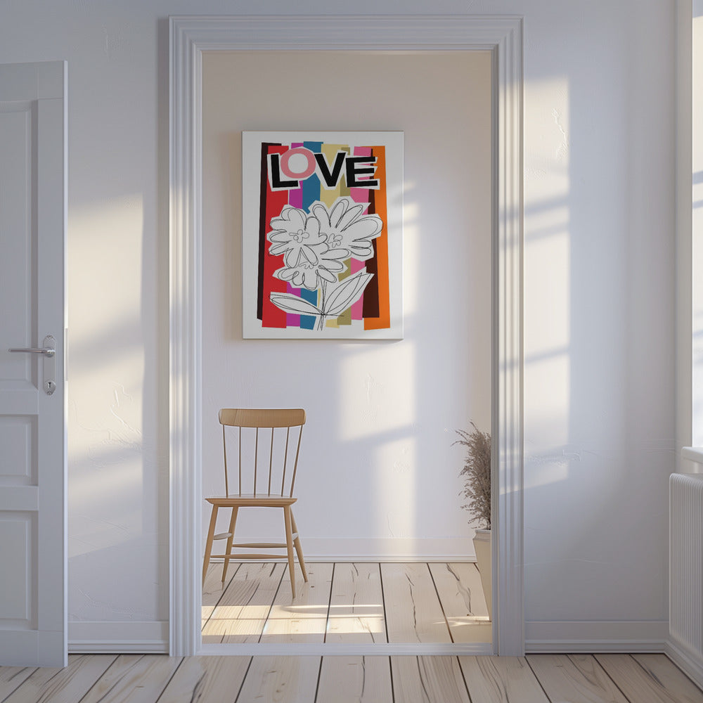 Scribble Flower Summer Fruits | Canvas