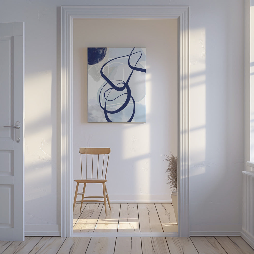 Lines of Blue-2 | Canvas