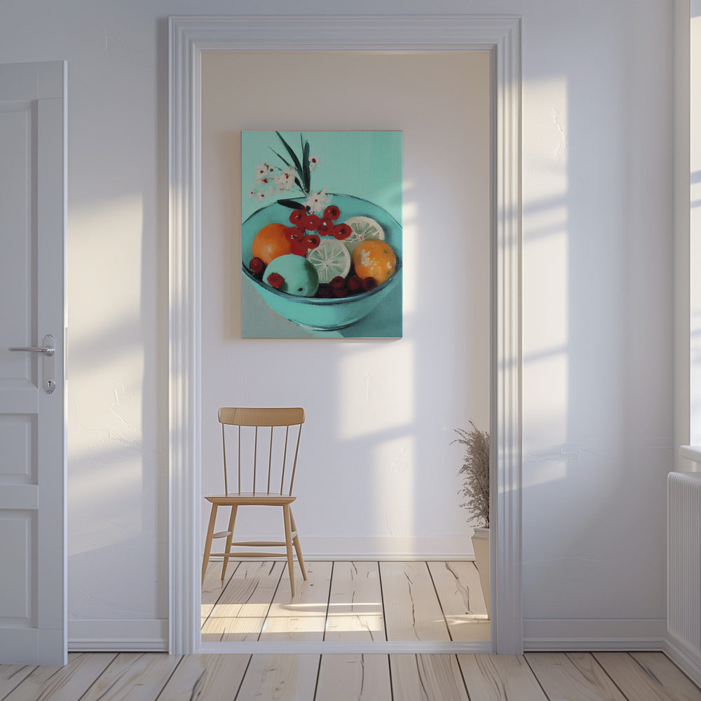 Vibrant Fruit Bowl | Canvas