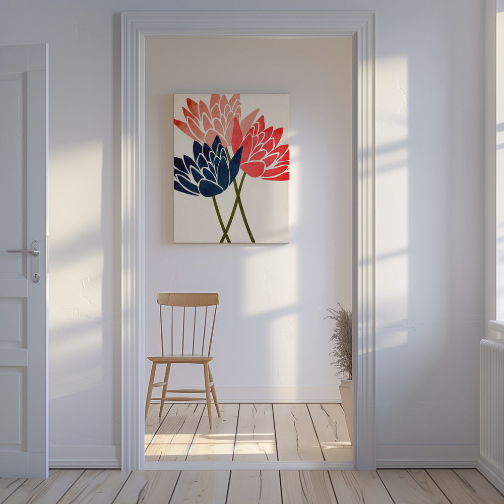 Three Dancing Blossoms | Canvas