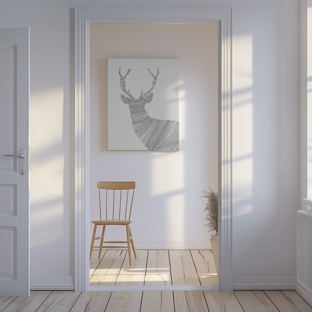 Stag Grey | Canvas