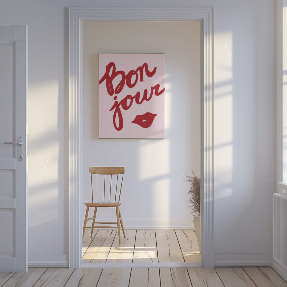 Bonjour Kiss | Canvas