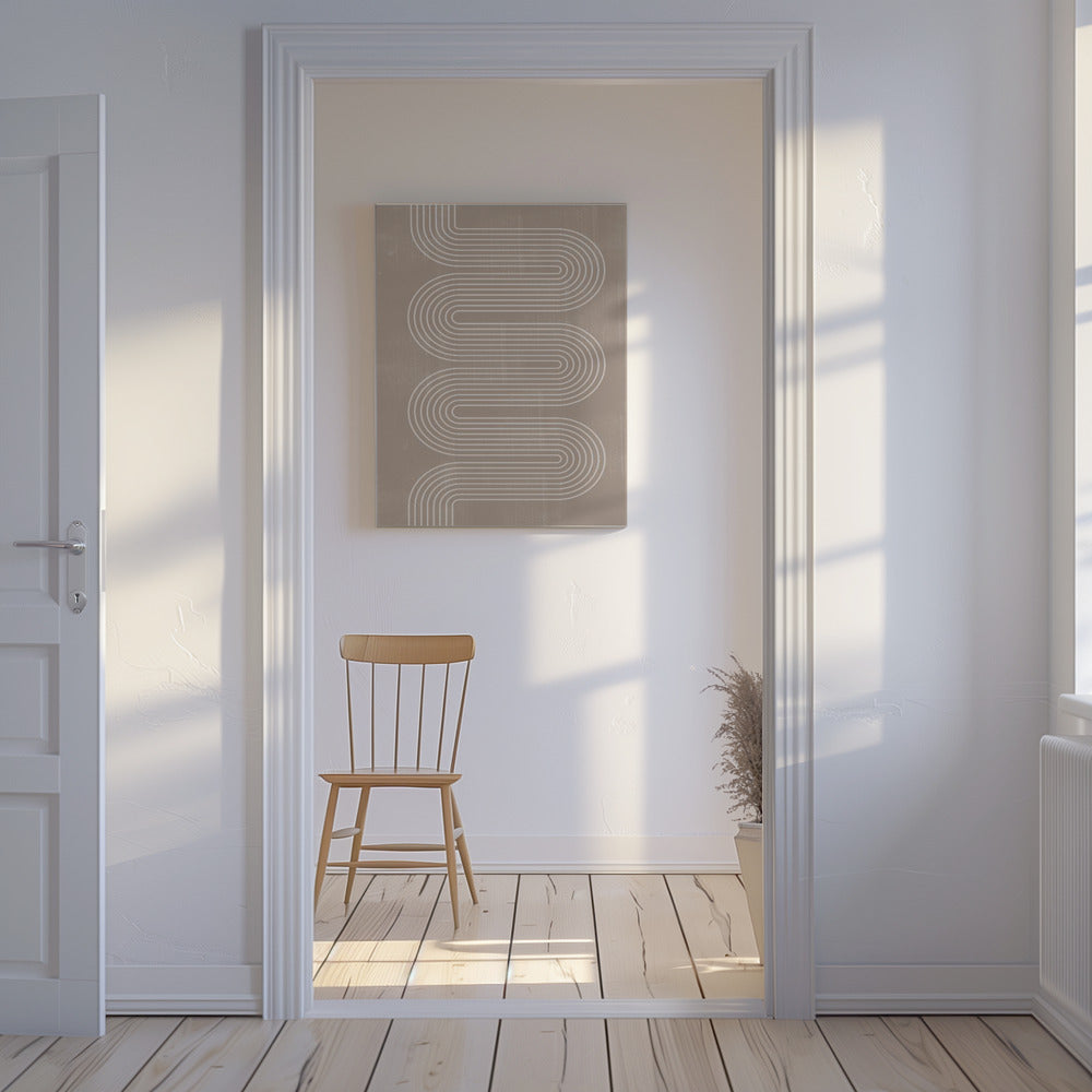 Curved Line Harmony | Canvas