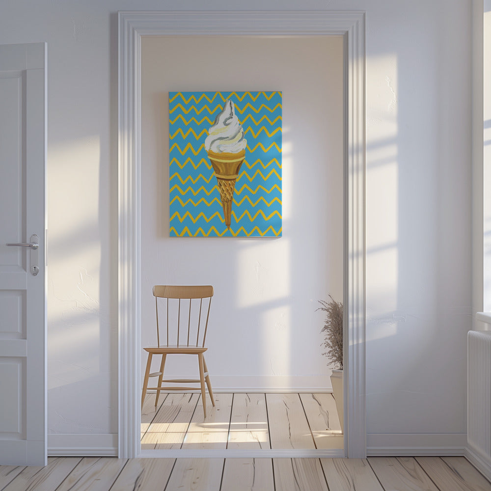 Ice Cream Blue | Canvas