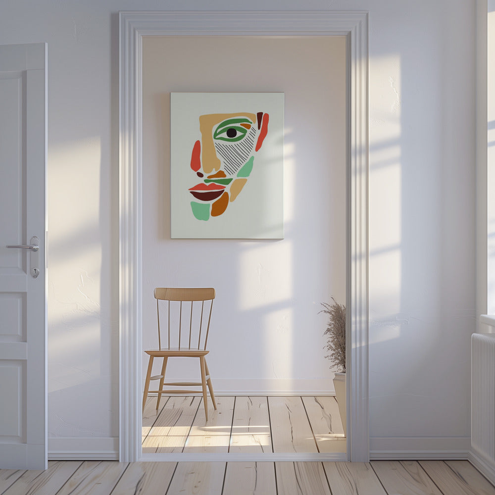 Color Abstract Faces #2 | Canvas