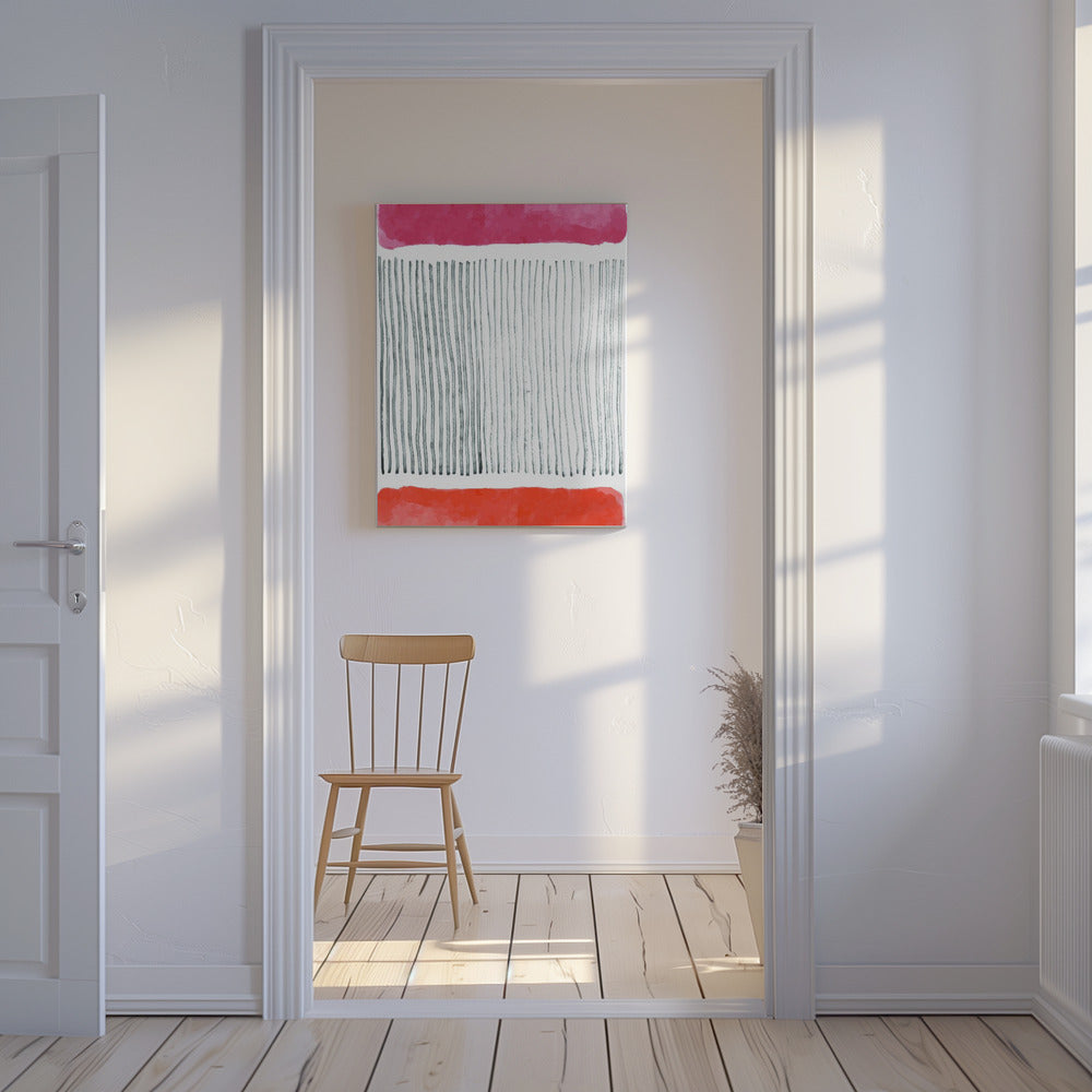 Watercolor Lines Series #4 | Canvas