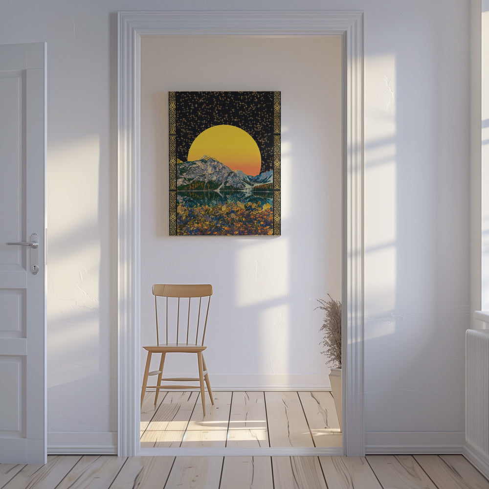 Moon &amp; Stars | Canvas