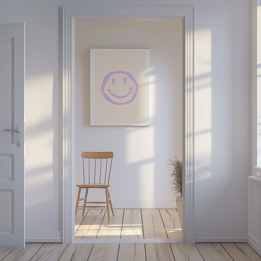 Purple Smiley | Canvas