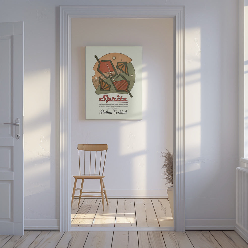 Geometrical spritz print | Canvas