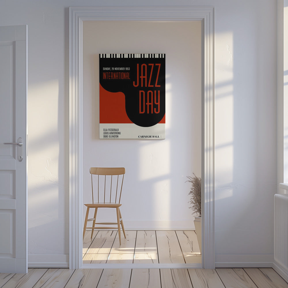 Jazzy Days   Dark Red | Canvas