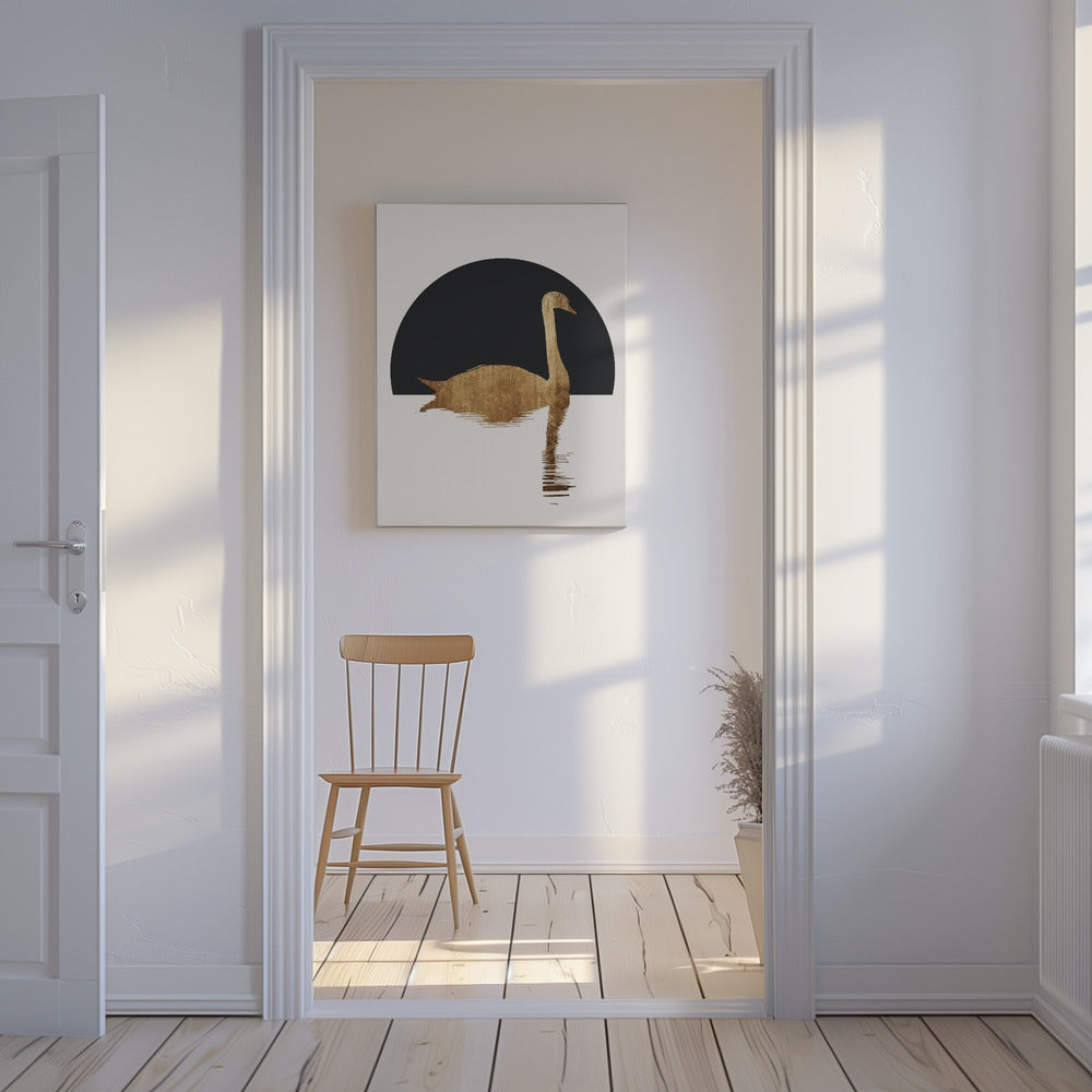 The Swan   Black | Canvas