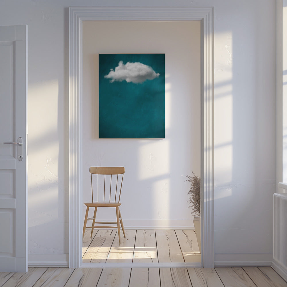 Teal Cloud No 1 | Canvas