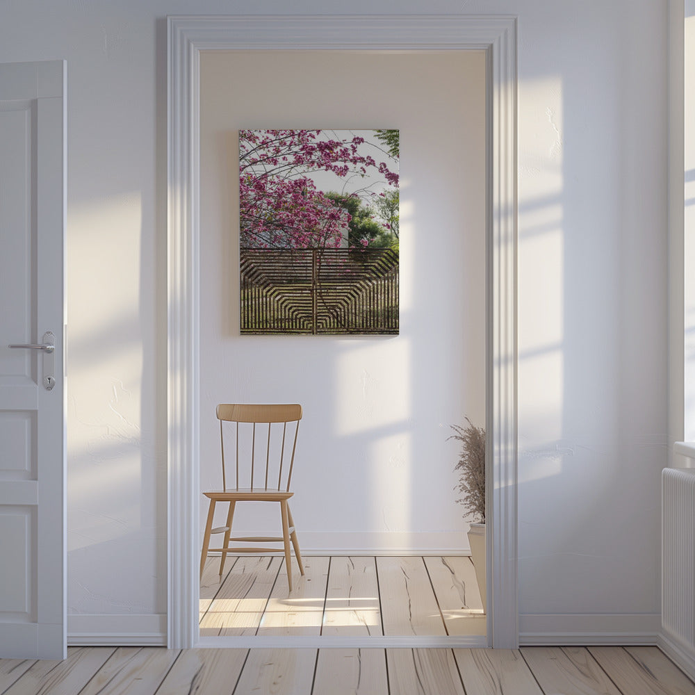 Blossoms Beyond Bars | Canvas