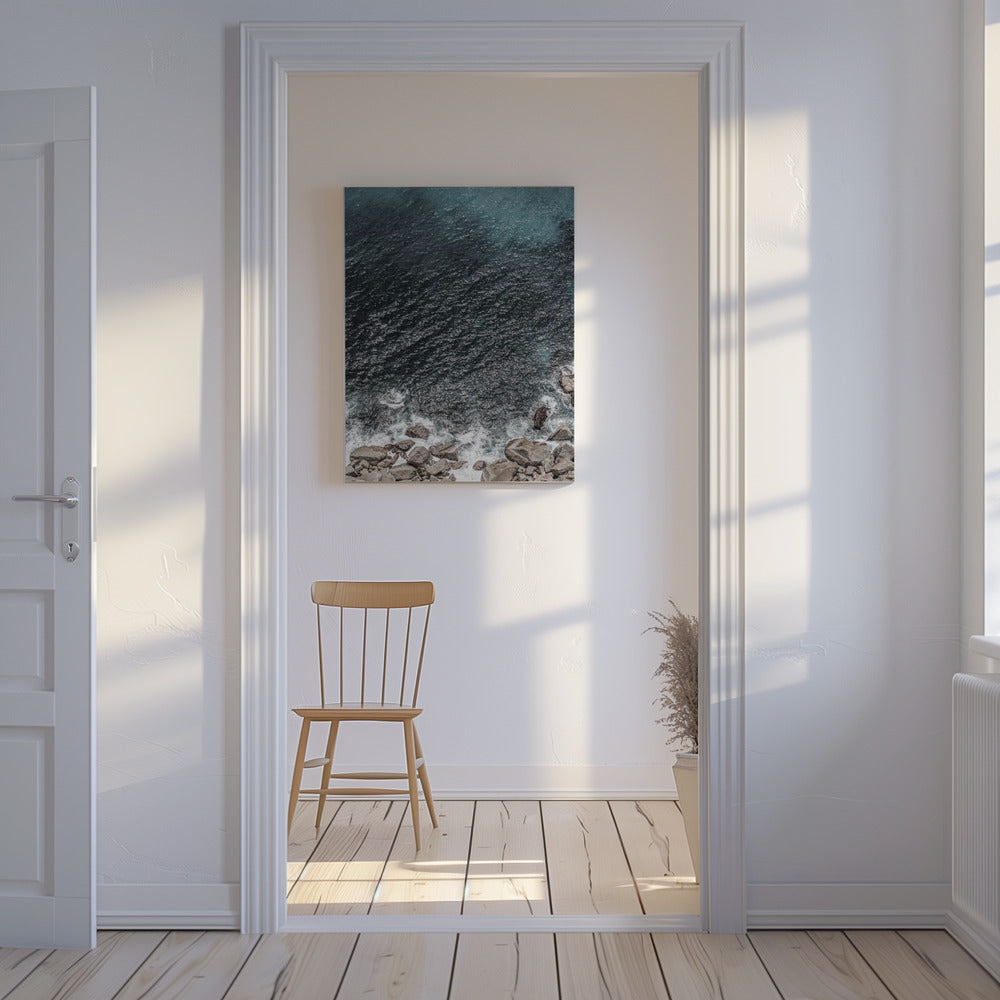 Rocky Coastline Waves | Canvas