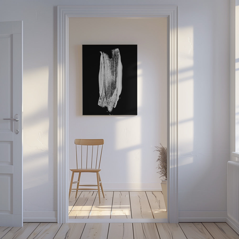 Monochrome Brushstroke | Canvas