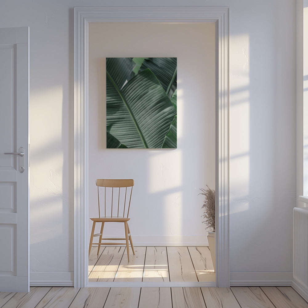 Verdant Leaf Waves | Canvas