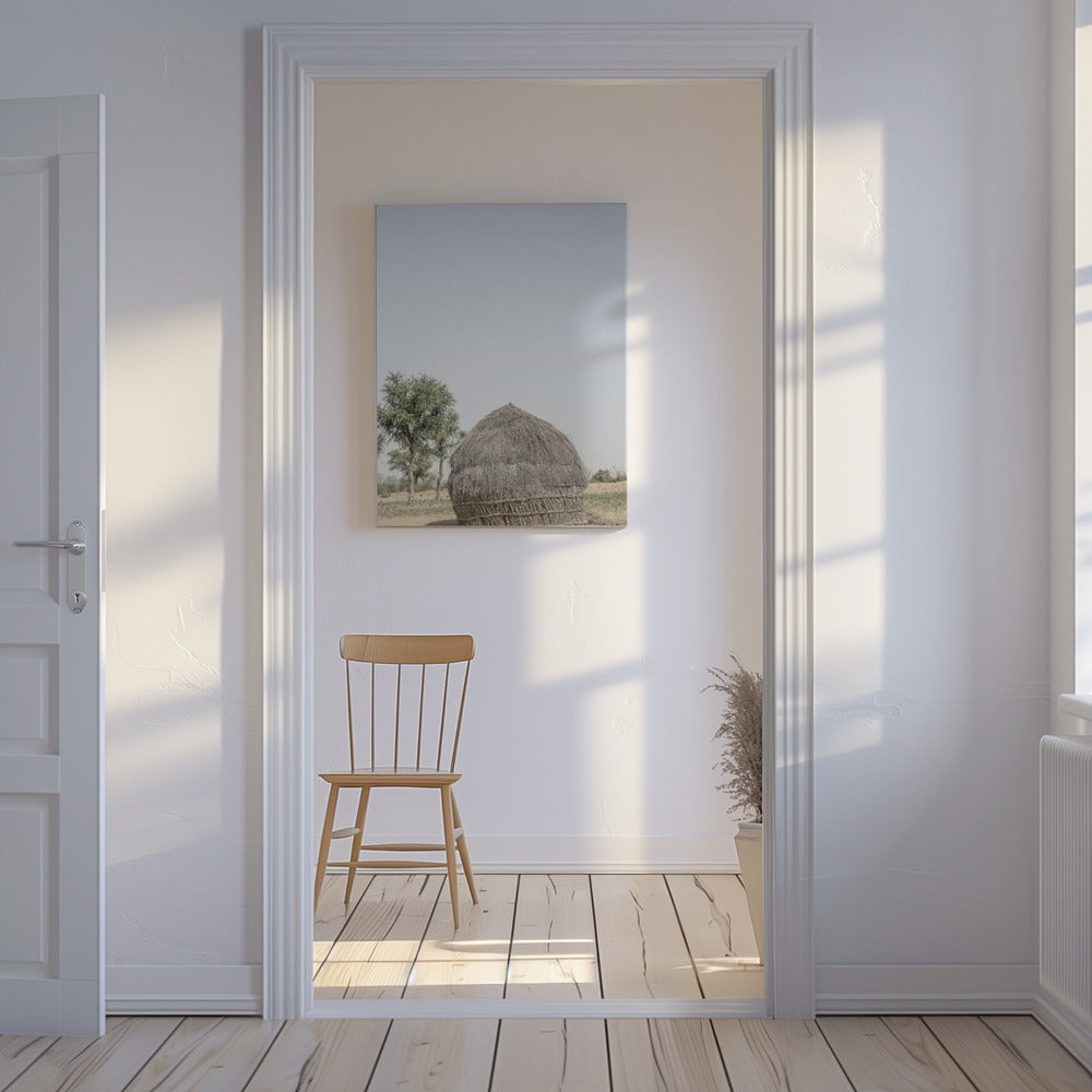 Grass Hut Serenity | Canvas