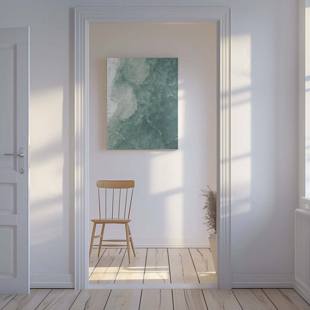 Ocean&#039;s Gentle Swirl | Canvas