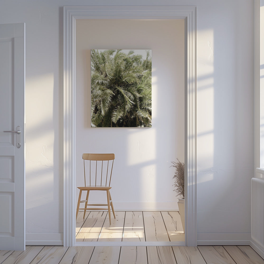 Verdant Palm Waves | Canvas