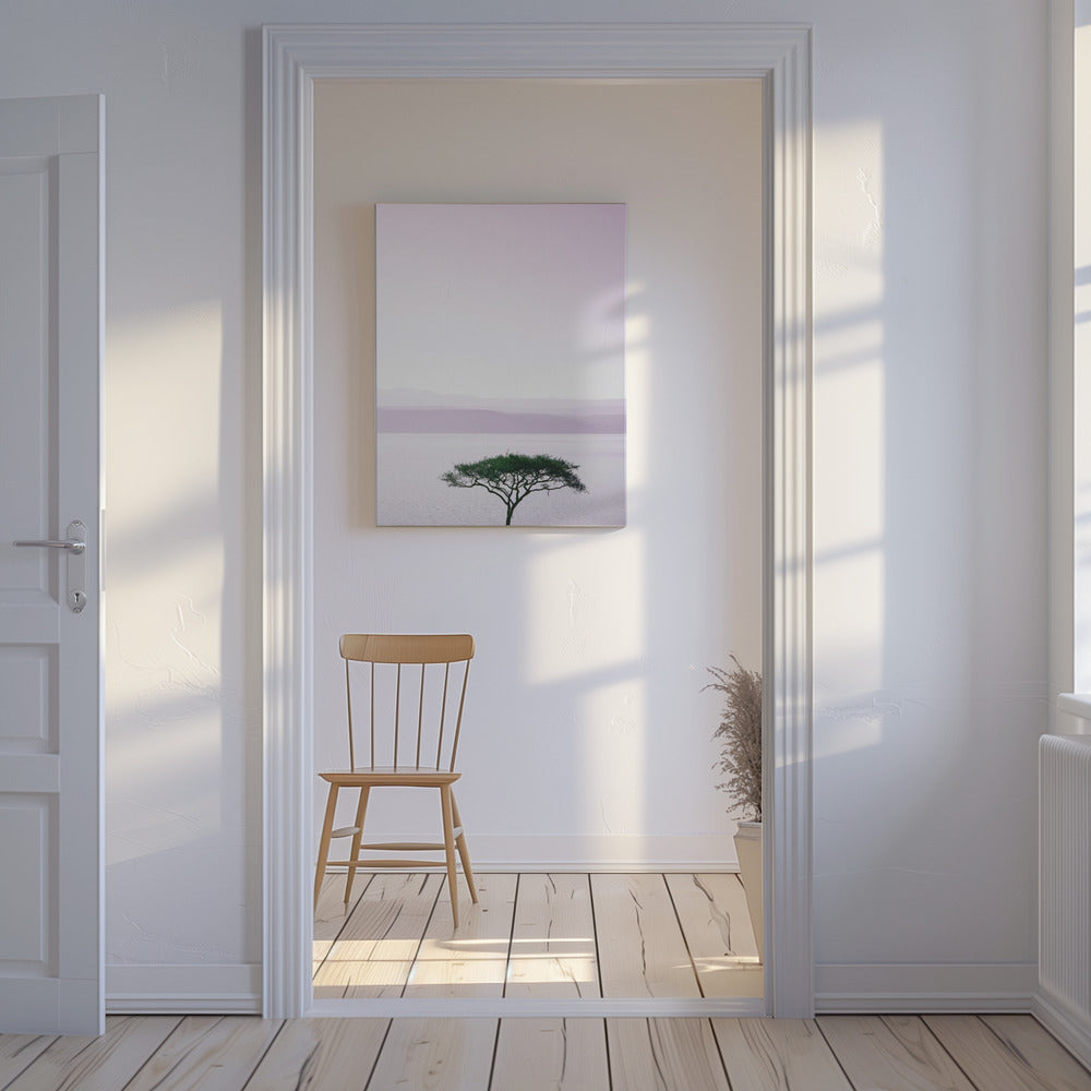 Tree By A Tranquil Lake | Canvas