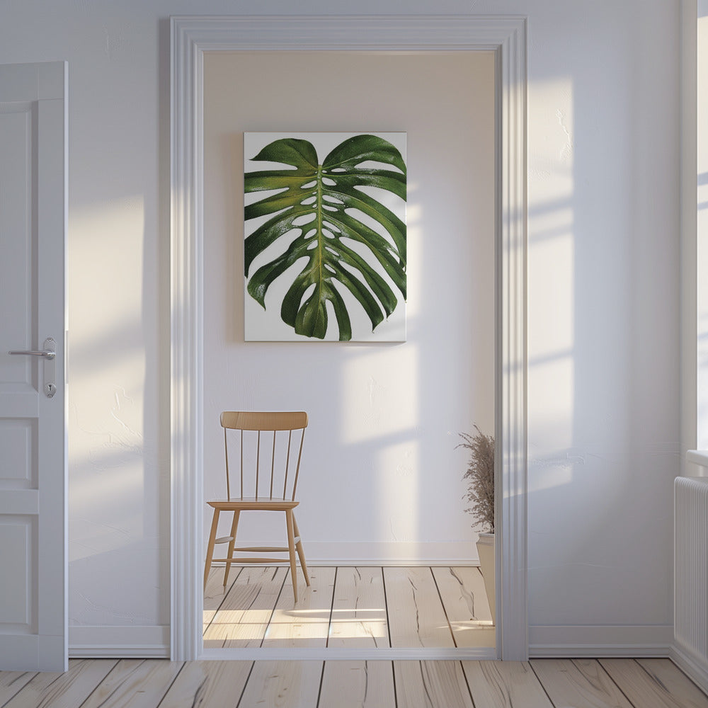 Verdant Monstera Leaf | Canvas