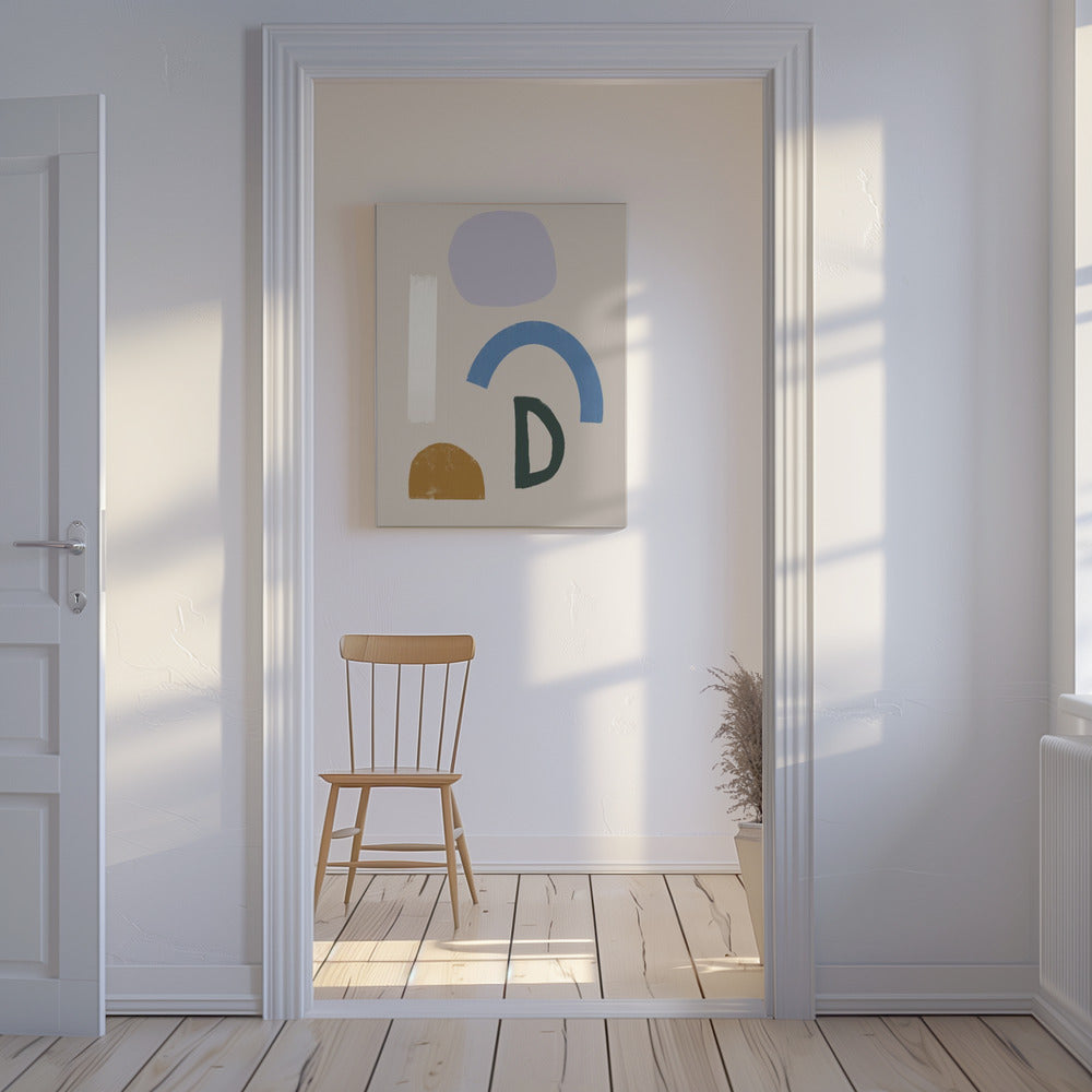 Minimalist Shapes in Muted Colors | Canvas