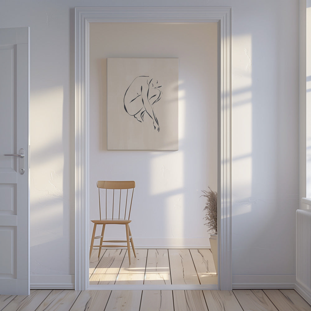 Sitting Contemplating | Canvas
