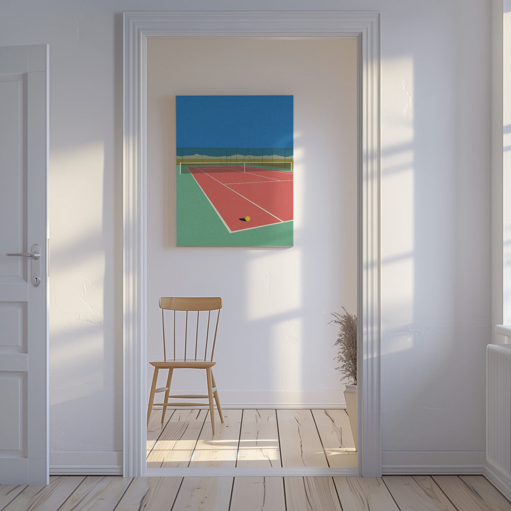 Tennis Court In the Desert | Canvas
