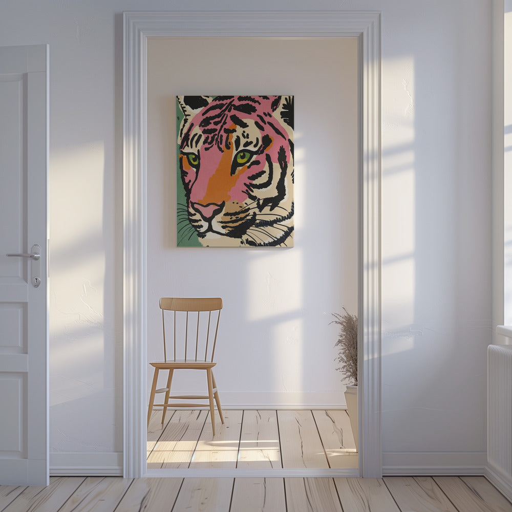 Vibrant Tiger Gaze | Canvas
