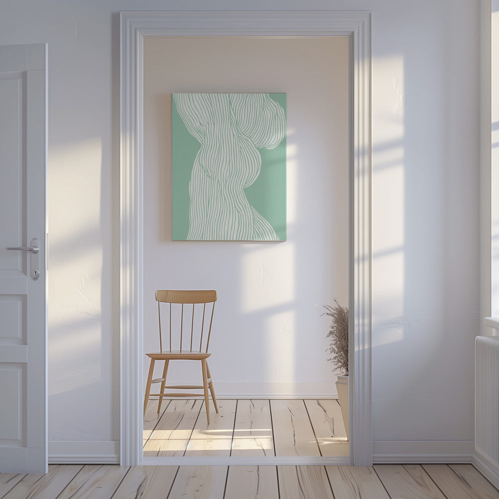 Flowing Line Elegance | Canvas