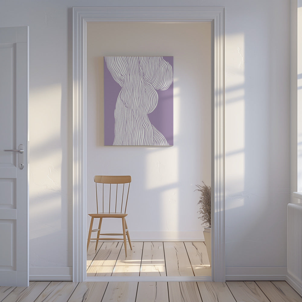 Curved Lines Flow | Canvas