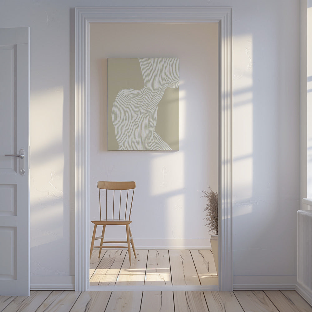 Flowing Linescape | Canvas