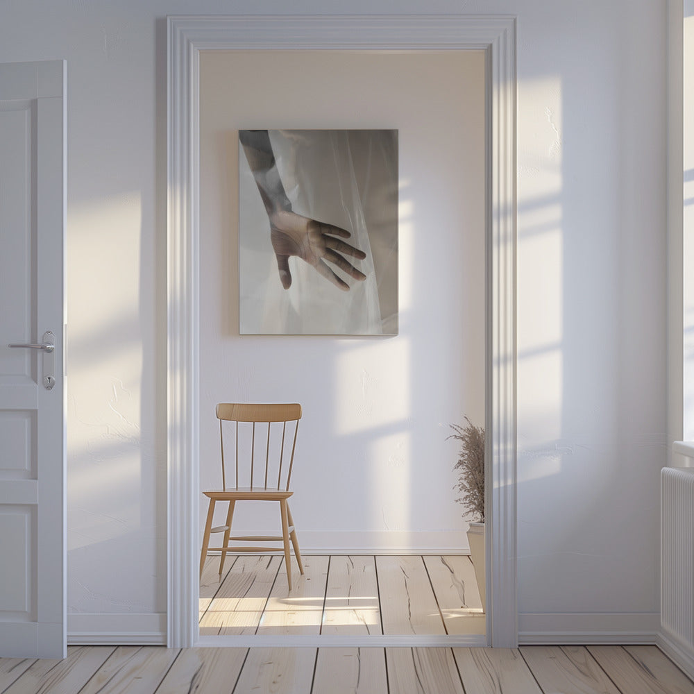 Hand Through Sheer | Canvas