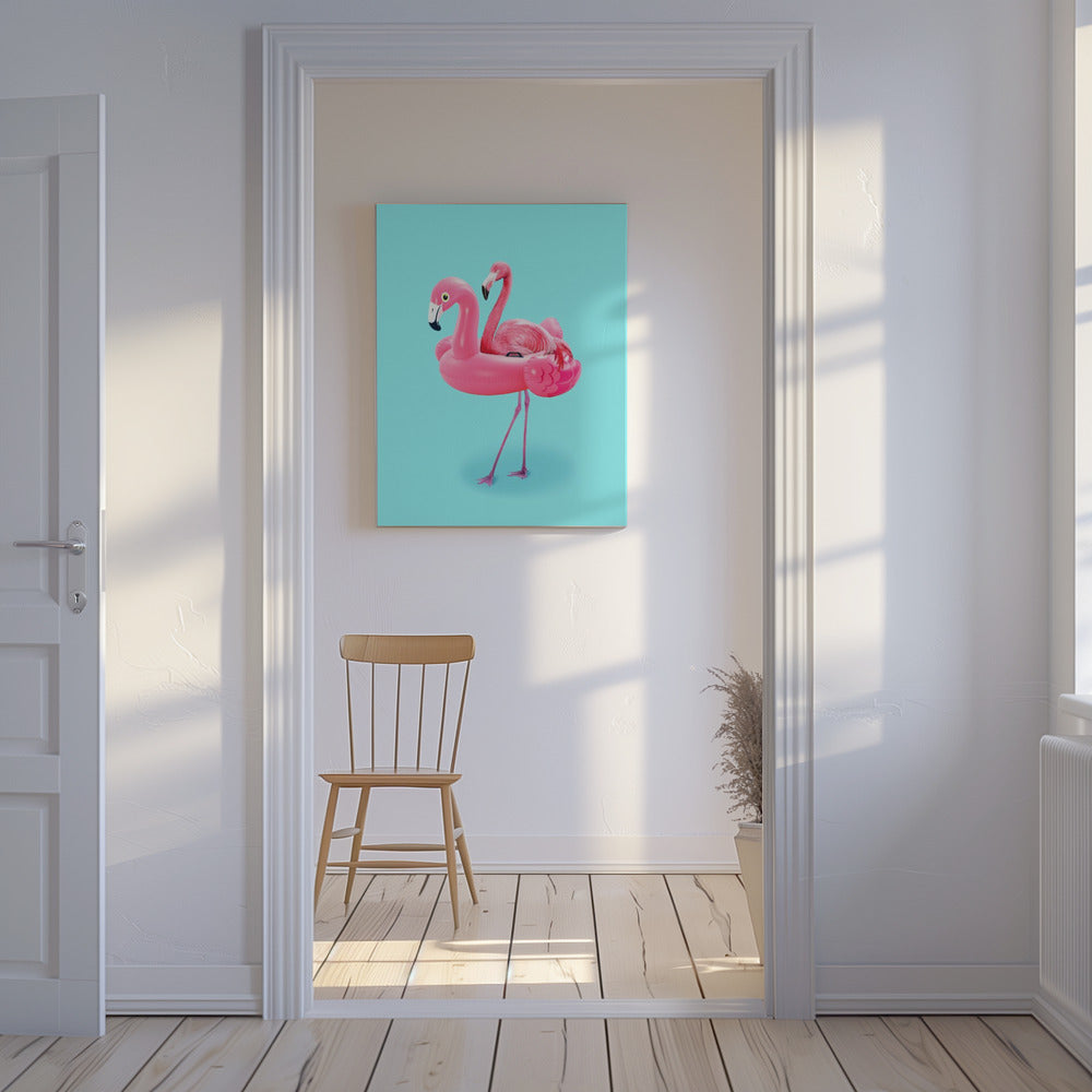 Flamingo on Resort | Canvas