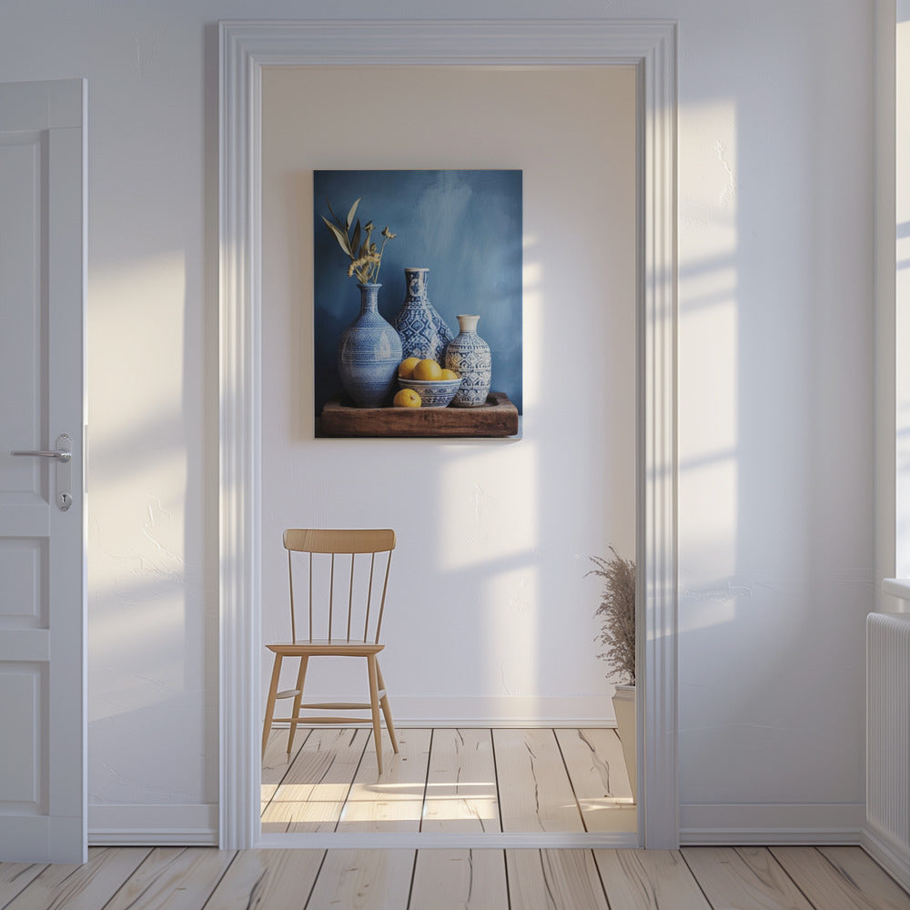 Blue Harmony Still Life | Canvas