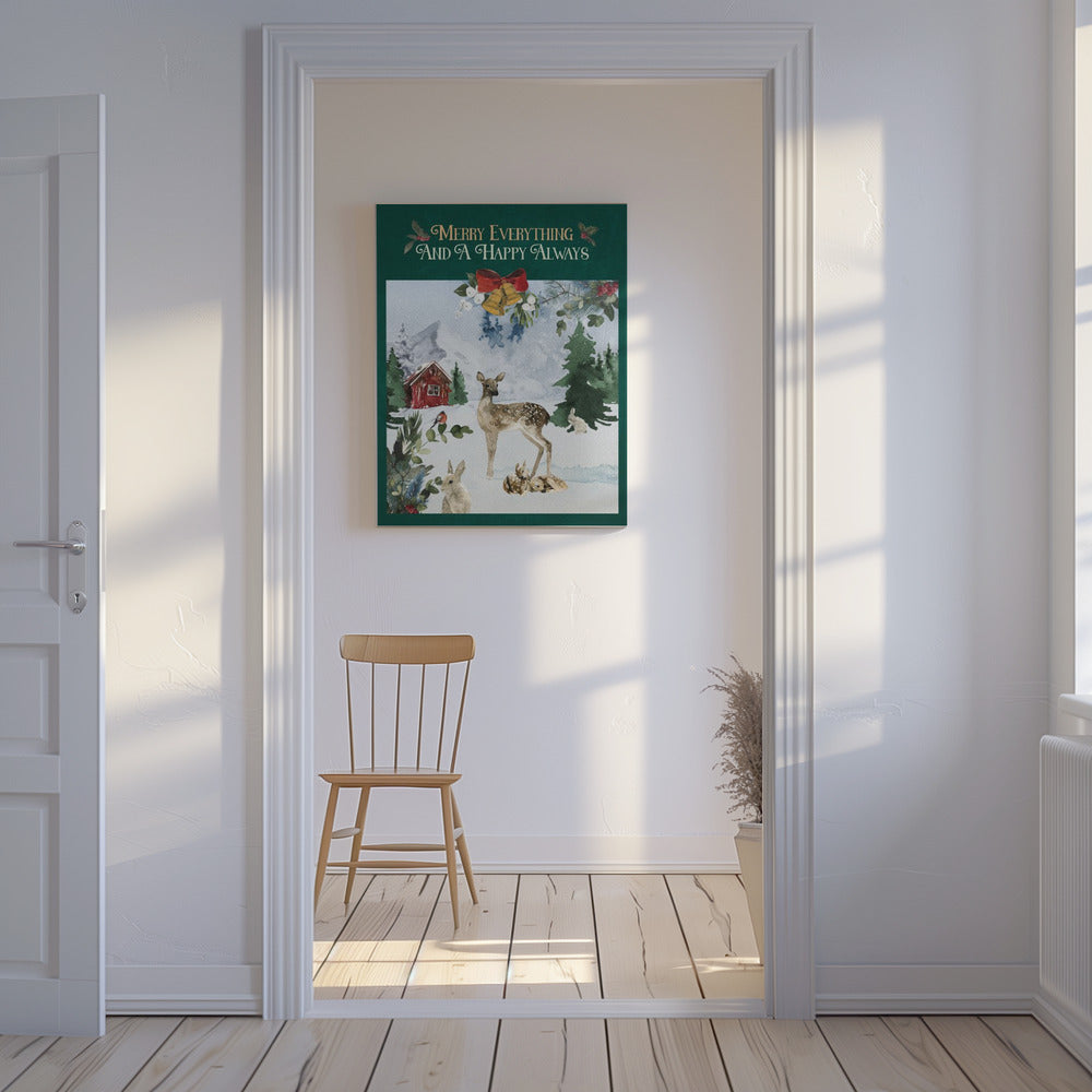 Merry Woodland Scene | Canvas