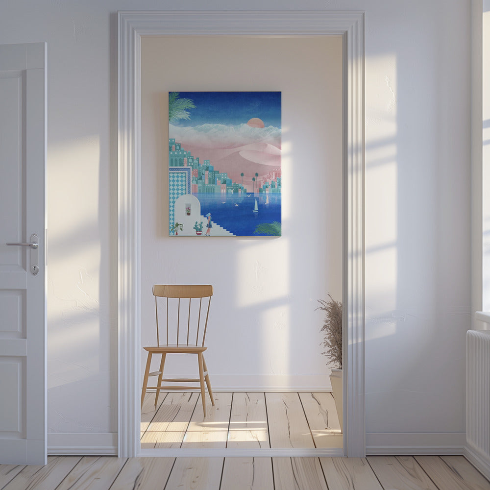 Dreamy Oasis Scene | Canvas