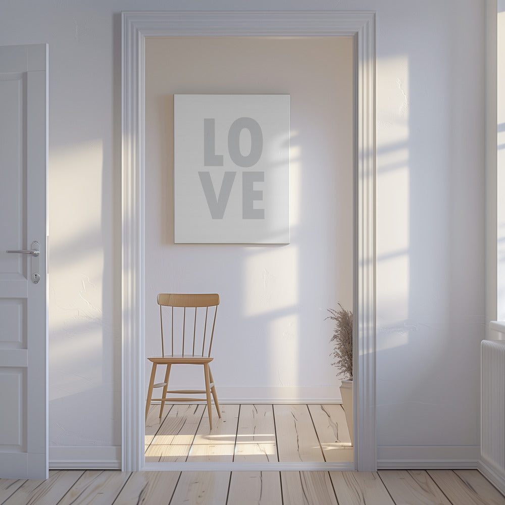 Lovegray2f Oju 2x3 | Canvas