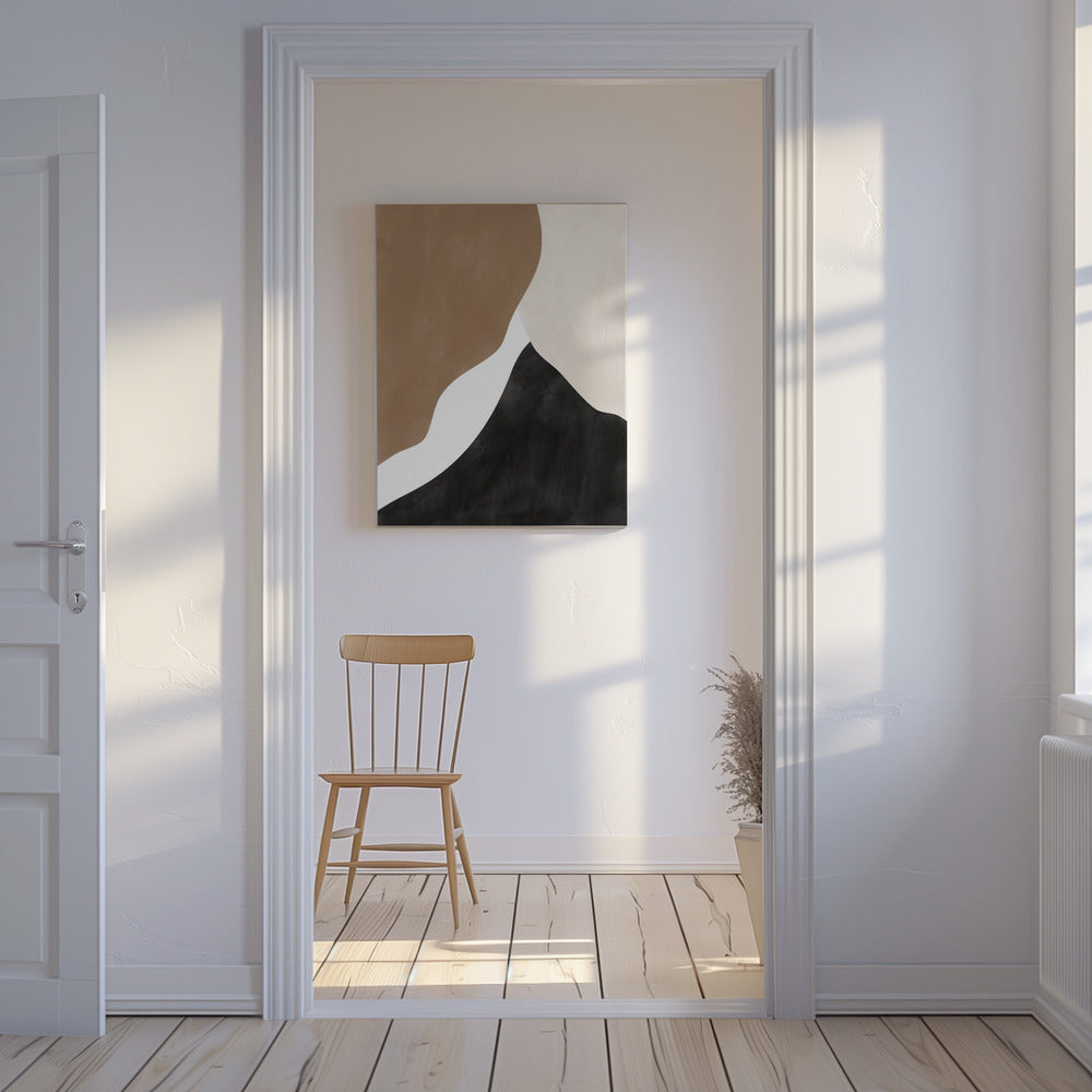 Abstract Beige and Brown Art | Canvas