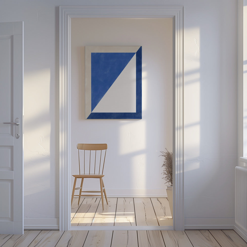 Blue Geometric Play | Canvas