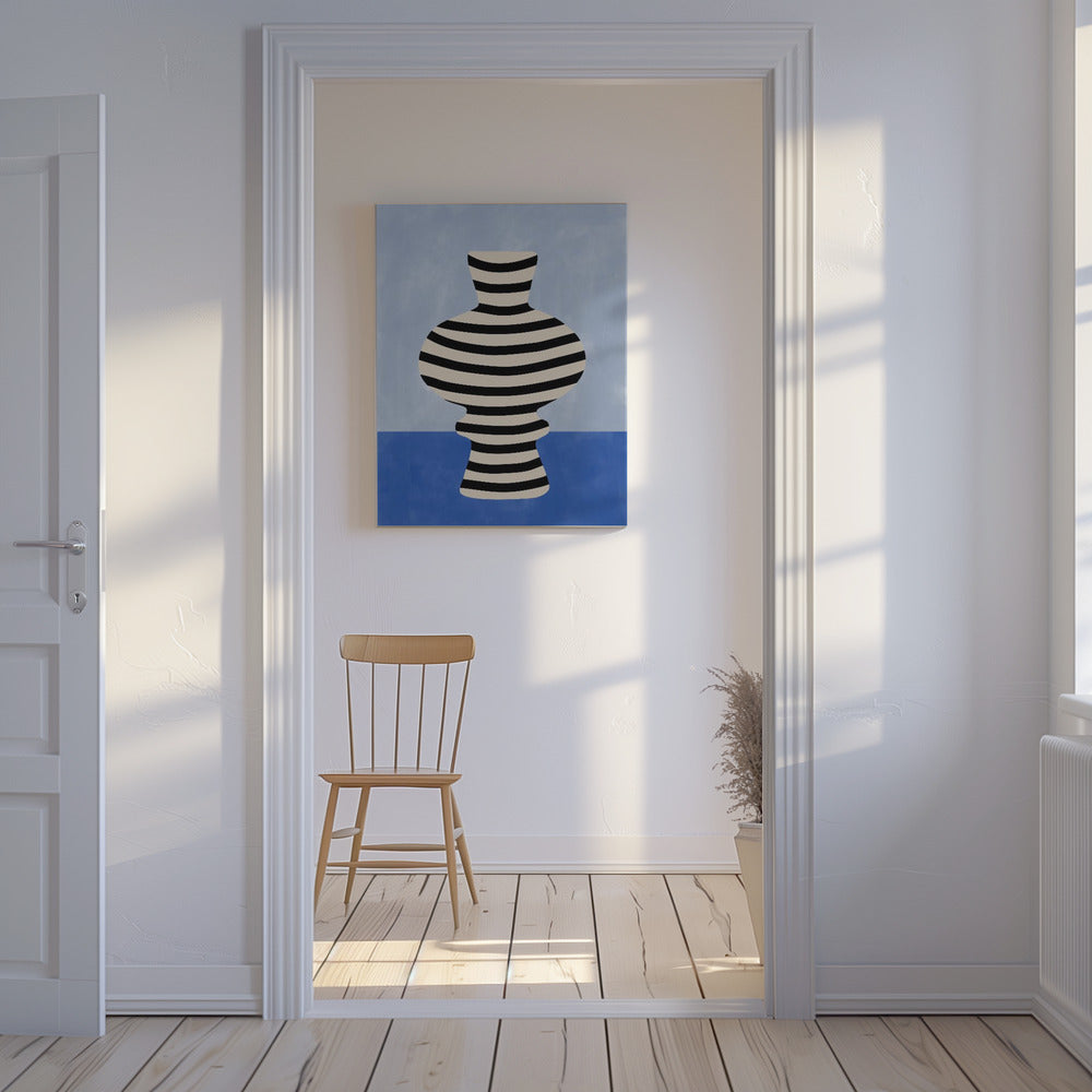 Striped Vase Illusion | Canvas