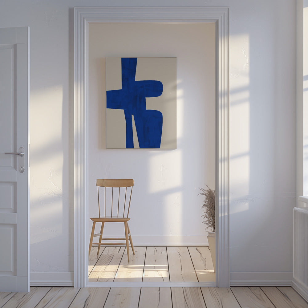 Blue Harmony Shape | Canvas