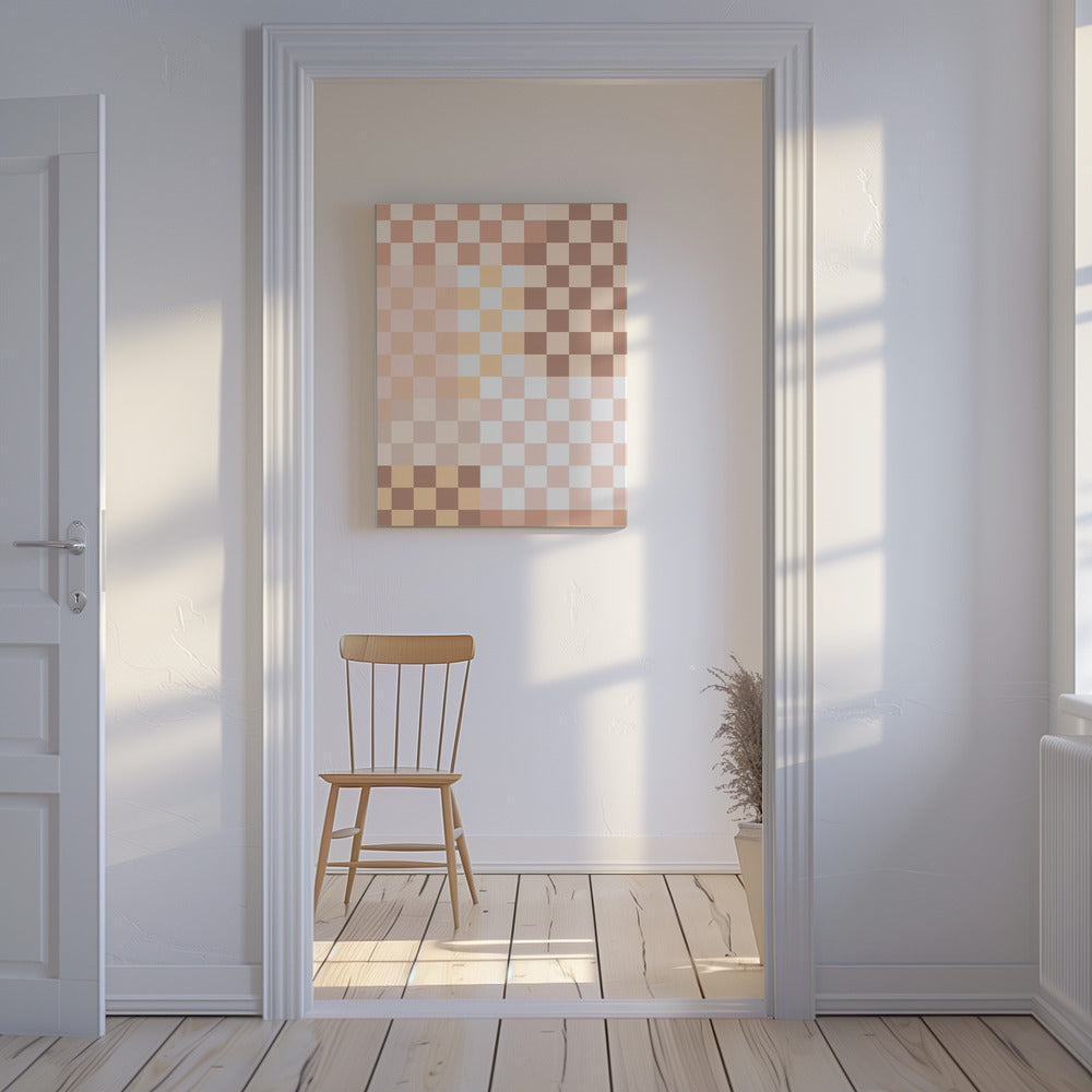 Checkerboard Harmony | Canvas