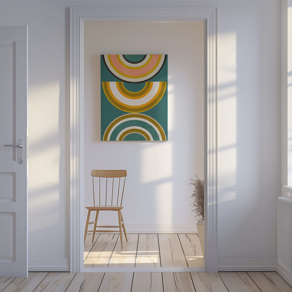 Rainbow Suns 5 Kopie | Canvas