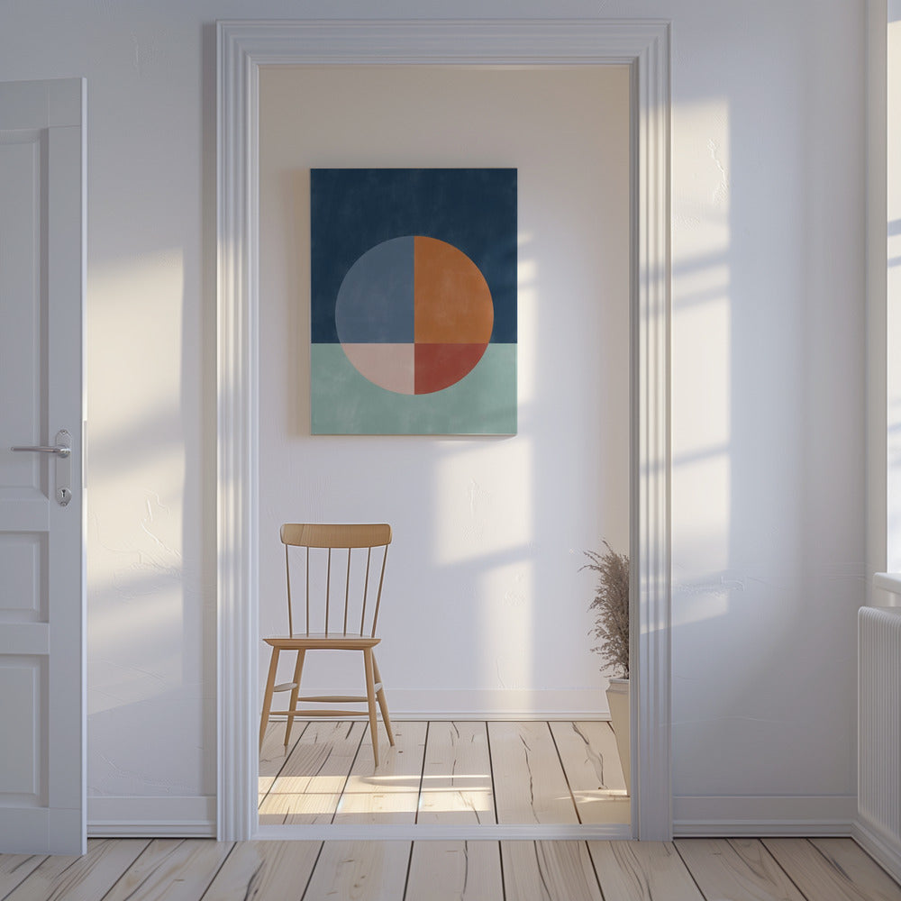 A Large Segmented Circle | Canvas