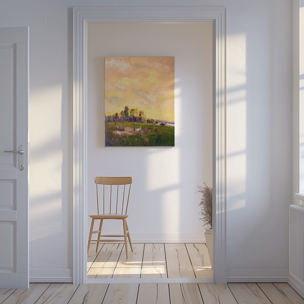 Sunlit Meadowscape | Canvas