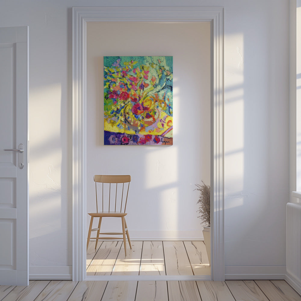Radiant Floral Harmony | Canvas