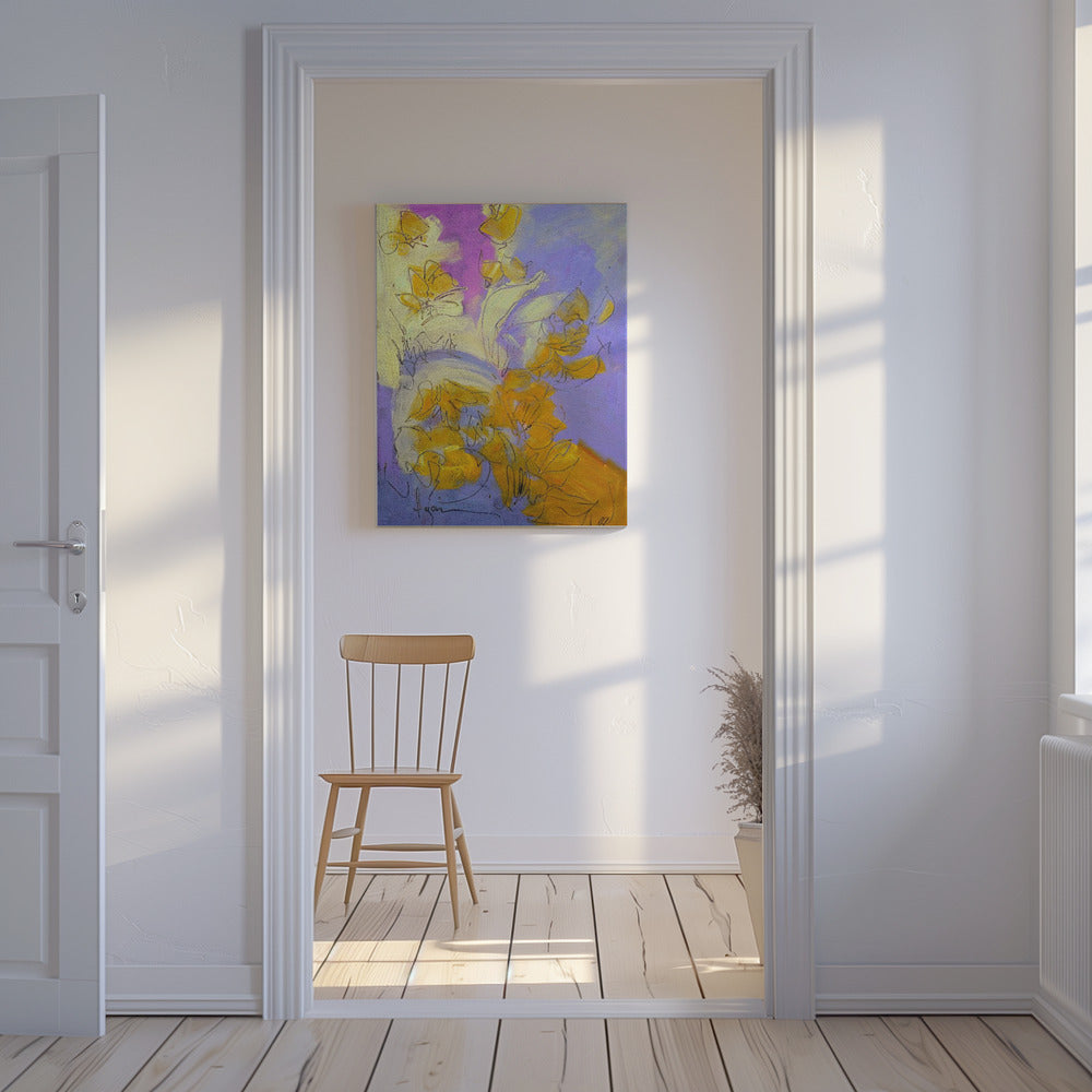 Golden Blossom Glow | Canvas